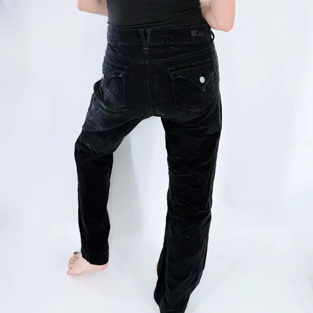 Kut from the Kloth Black Corduroy Straight Leg Pants Soft Stretch Size 12